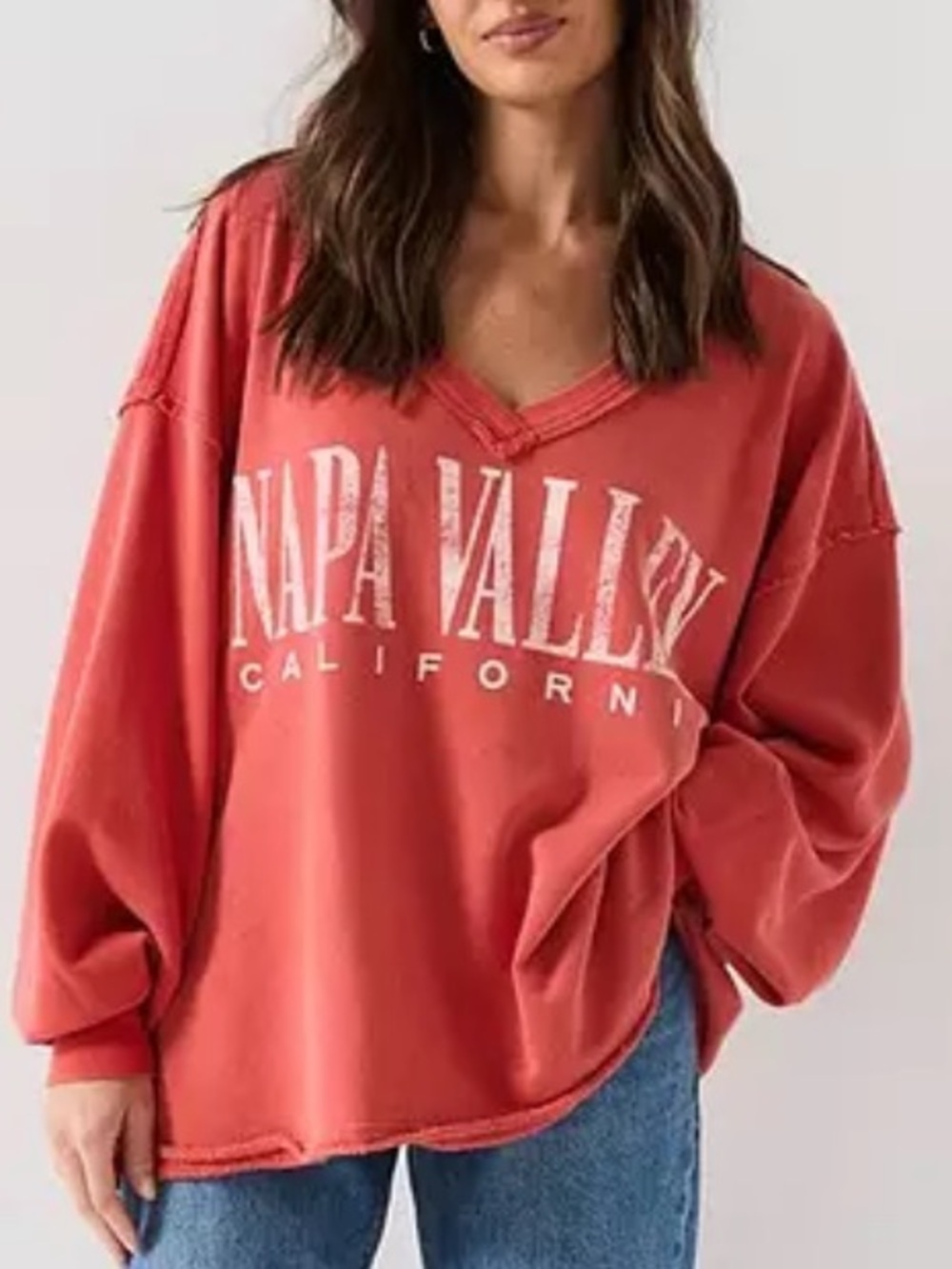 WE THE FREE➕NWT Venice V-Neck Graphic Sweatshirt